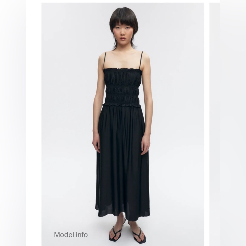KOTN Black Ruffle Dress